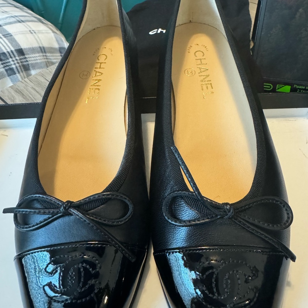 Original Chanel flat. Never worn.